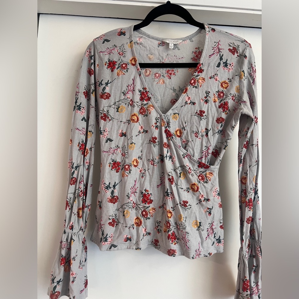 Lucky Brand Floral Long Sleeve Top